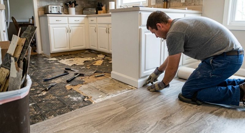Linoleum Floor Installation in Hutto, TX