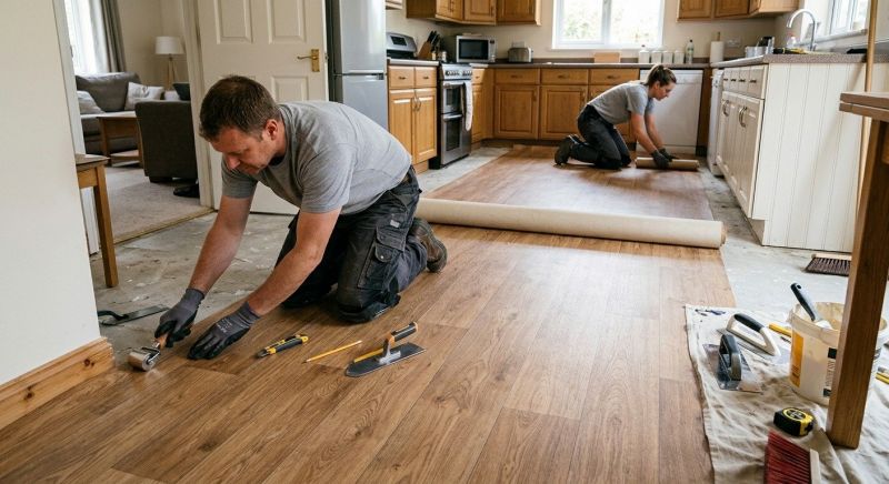 Linoleum Floor Installation in Leander, TX