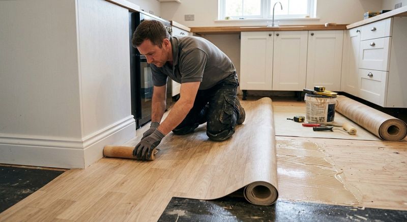 Sheet Linoleum Installation in Round Rock, TX