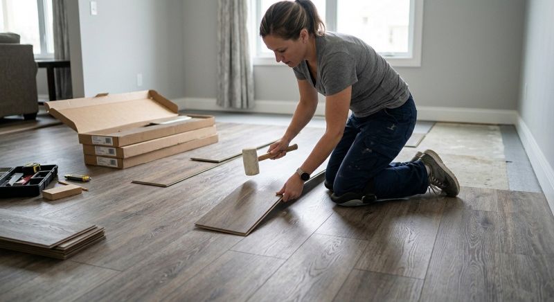Vinyl Plank Floor Installation in Leander, TX