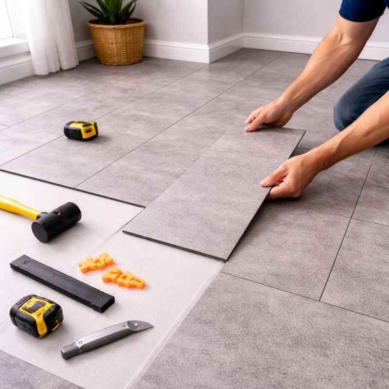 Vinyl Tile Installation in Leander, TX
