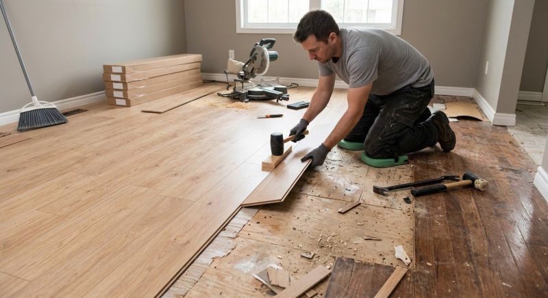 Wood Laminate Installation in Leander, TX